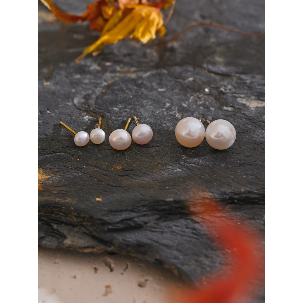 Yhpup Stud Earrings Size 5/6/8mm for Ladies