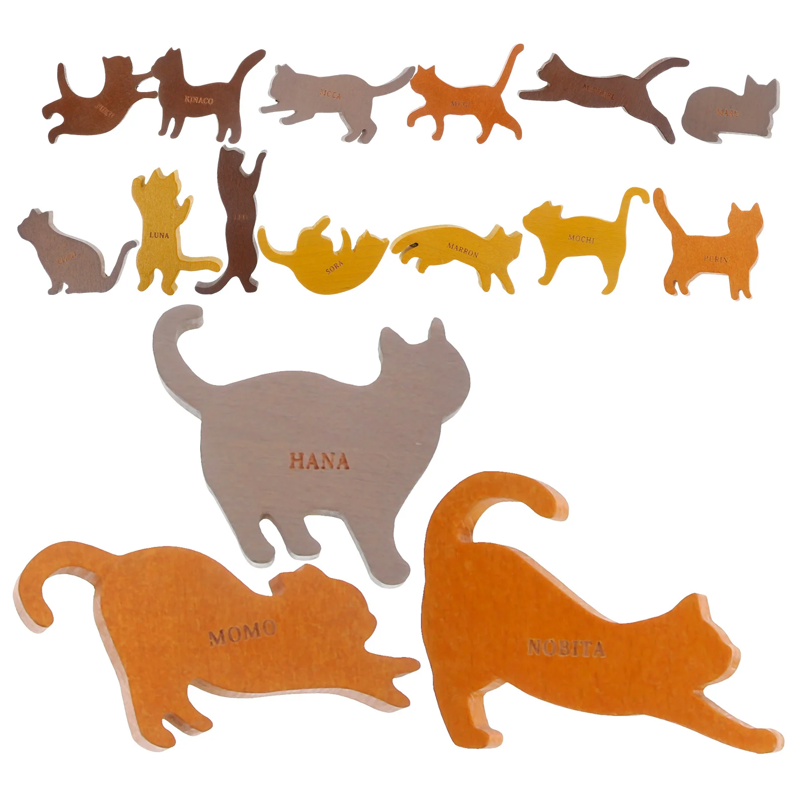 

Wooden Animals Stacking Blocks Cat Building Balance Game Toys Educational Balancing Activity Toy Animal Stacker Montessori