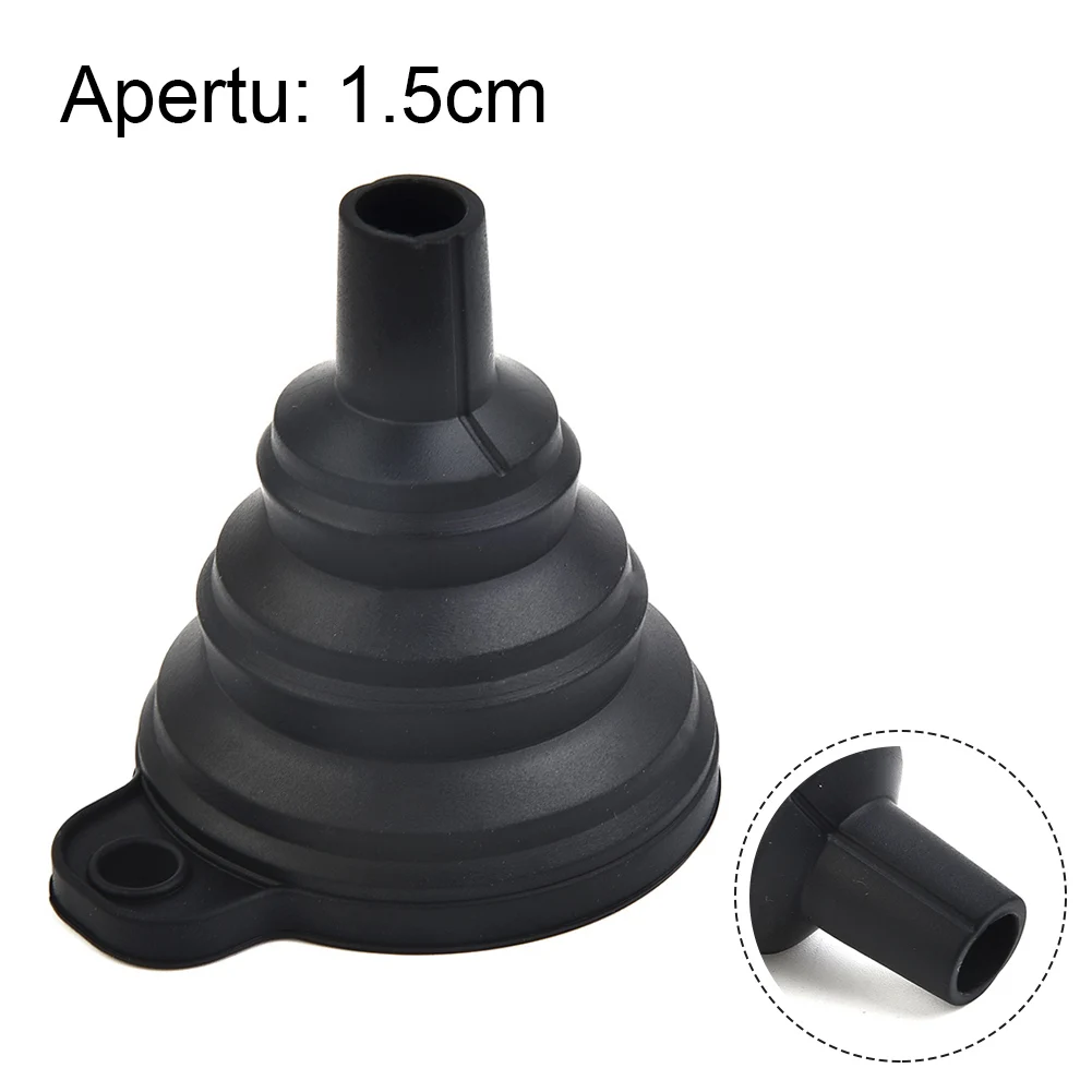 Auto Engine Funnel For Gasoline Oil Fuel Petrol Diesel Liquid With Collapsible Silicone Design Universal