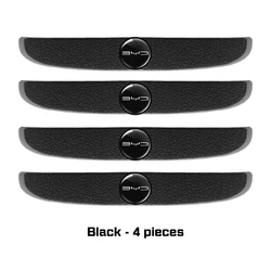 Car Door Edge Protectors - Anti - Scratch and Anti - Collision Door Guards, Set of 4 (Black)