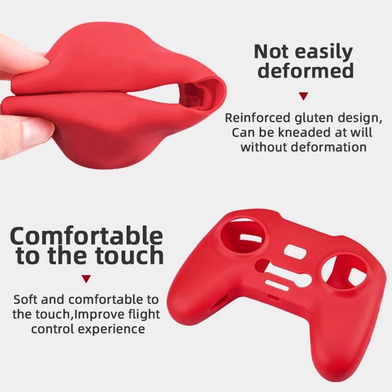 Silicone Cover Sleeve for DJI FPV Combo/Avata Remote Controller Protetcive Case Skin Anti-Lost Lanyard Drone Accessories drone accessories remote controller lanyard