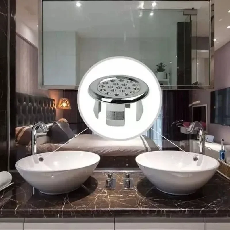 Faucet Sink Overflow Cover Basin Trim Bath Sink Hole Round Overflow Drain Cap Cover Bathroom Hollow Wash Basin Drain Strainers sink drain strainer,basin drain cover,sink hole cover