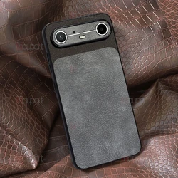 Premium Slim Skin Leather Case with Dull Polish Acrylic Cover for Tecno Pova Slim (GRAY)