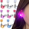 1/2PCS Light Up LED Bling Ear Stud Earrings for Women Color Light Up Earring Studs Light Up Earrings for Rave Party Accessories 1