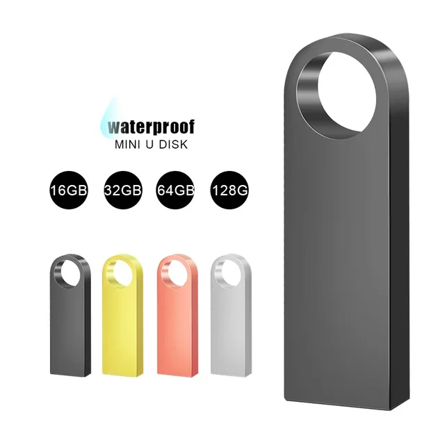 Флешка 128 ГБ USB креативный золотой ключ USB 2.0 USB флэш-накопитель 4 ГБ 8 ГБ 16 ГБ 32 ГБ 64 ГБ флэш-накопитель подарки 3