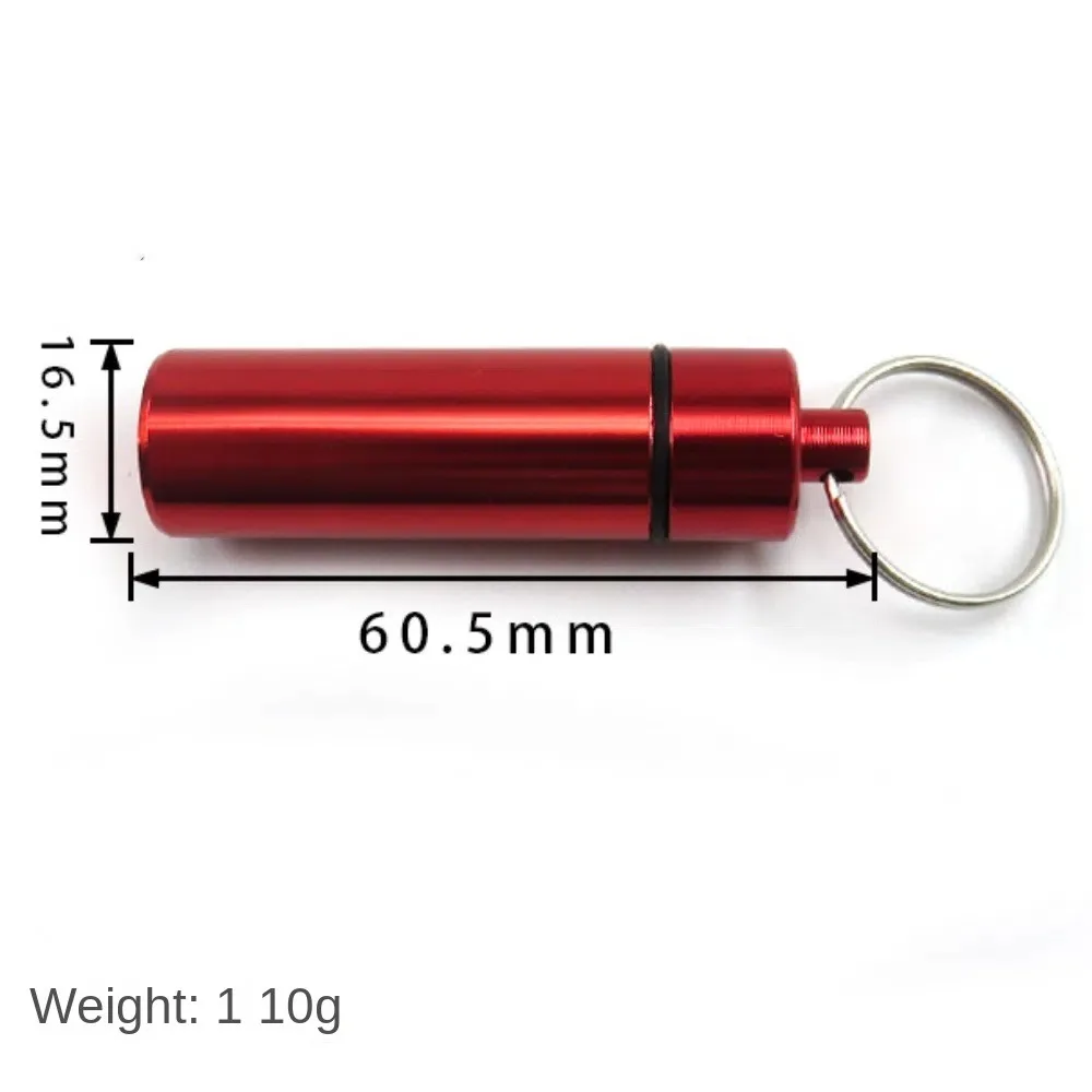New Metal Toothpick Holders Aluminum Portable Tips Pill Containers Seal Up Keychain Pocket Containers Home