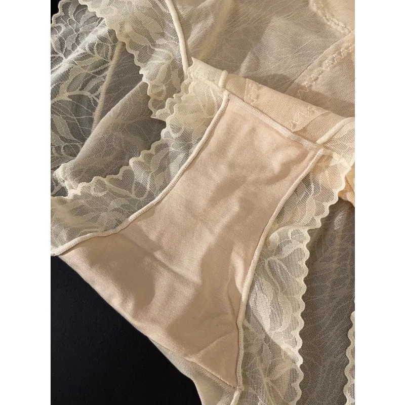 LA New Lace Sexy Tight Lifting Hip Slim Fit Covering Flesh Mesh Jacquard Comfortable and Breathable