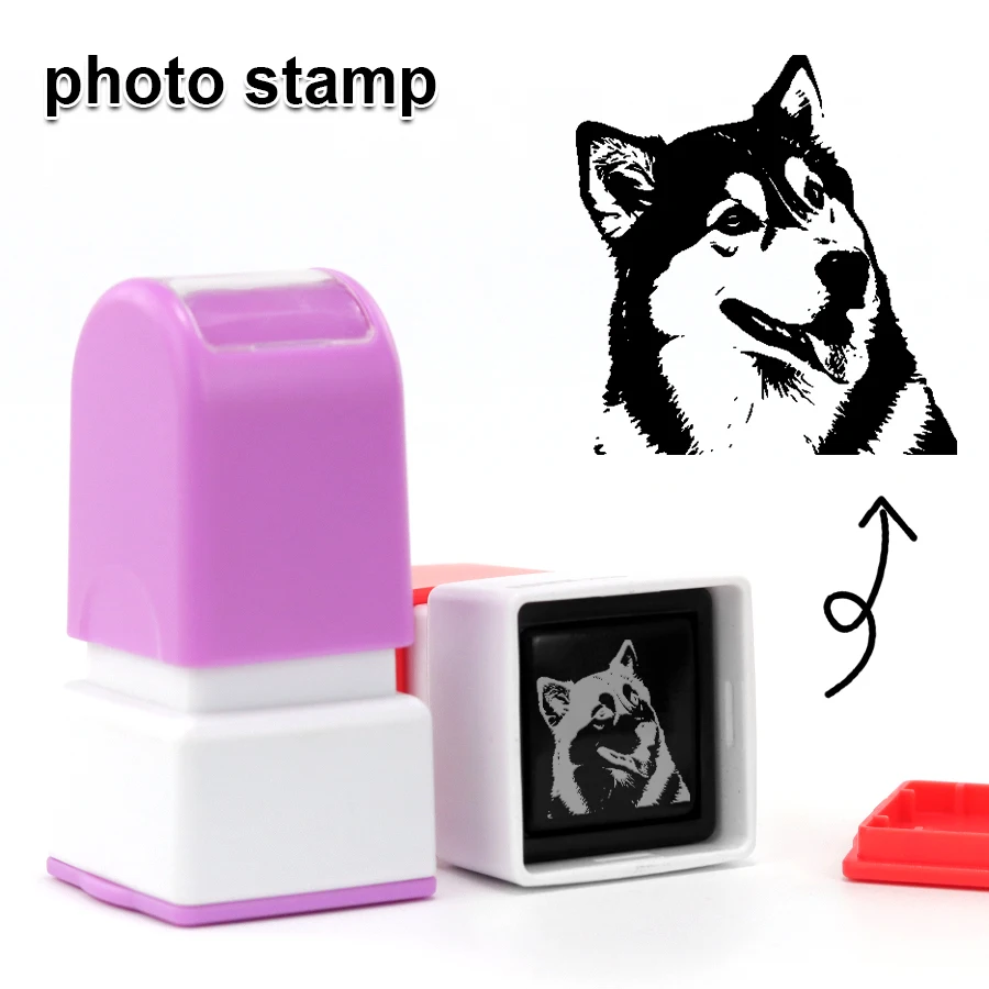 pet portrait stamps DIY dog shaped stamps personalized cat and dog souvenirs gifts 5-color ink options