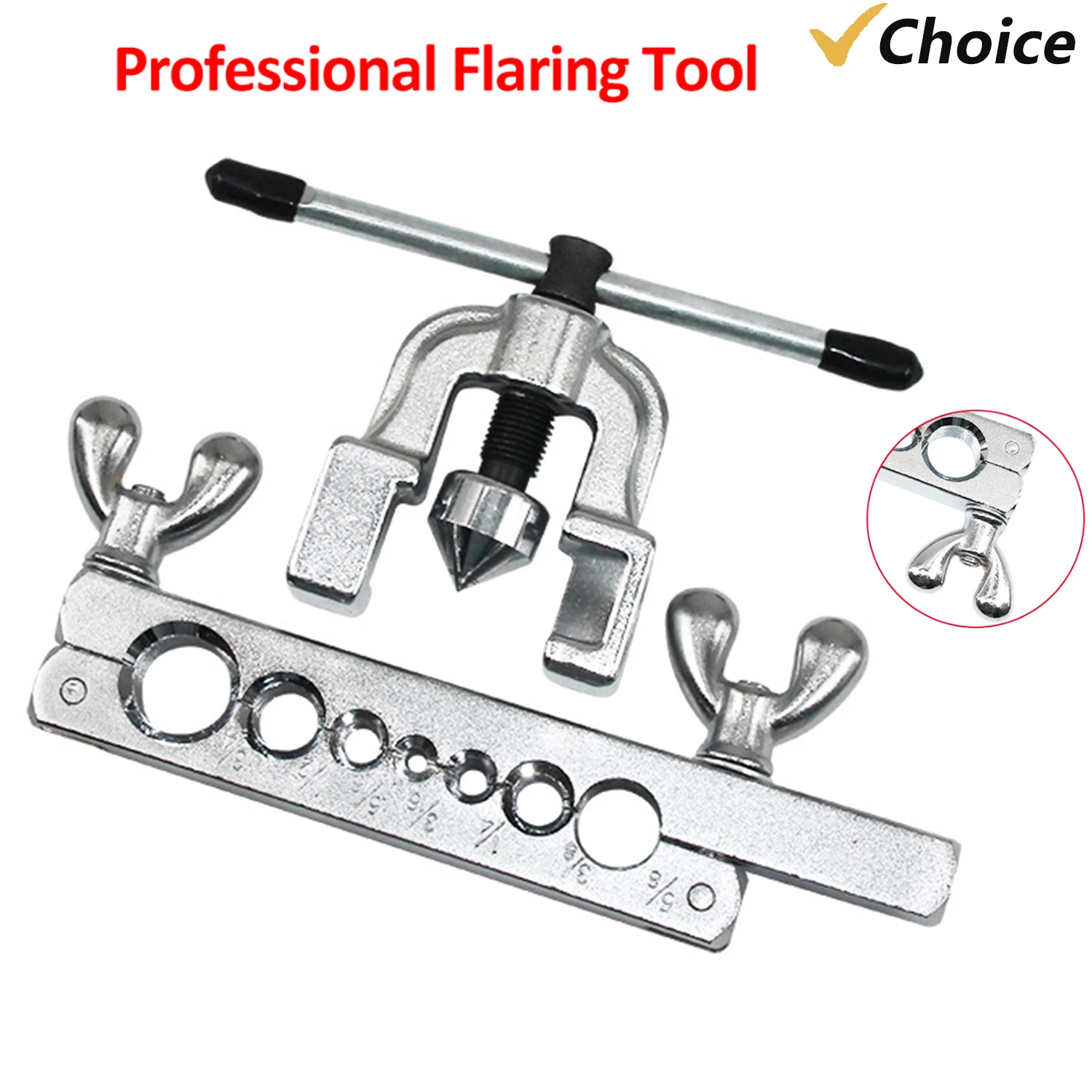 Set Di Svasatura Per Tubi 3/16''-3/4'' - Utensile Per Riscaldamento E Raffreddamento Con Frese - Foto 3