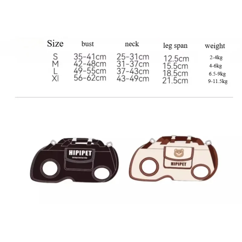 Dog harness backpack pet carrier for small dog lift harness for whole body sling strong load bearing cat crossbody bag pet carrier bag pet carrying bag pet backpack