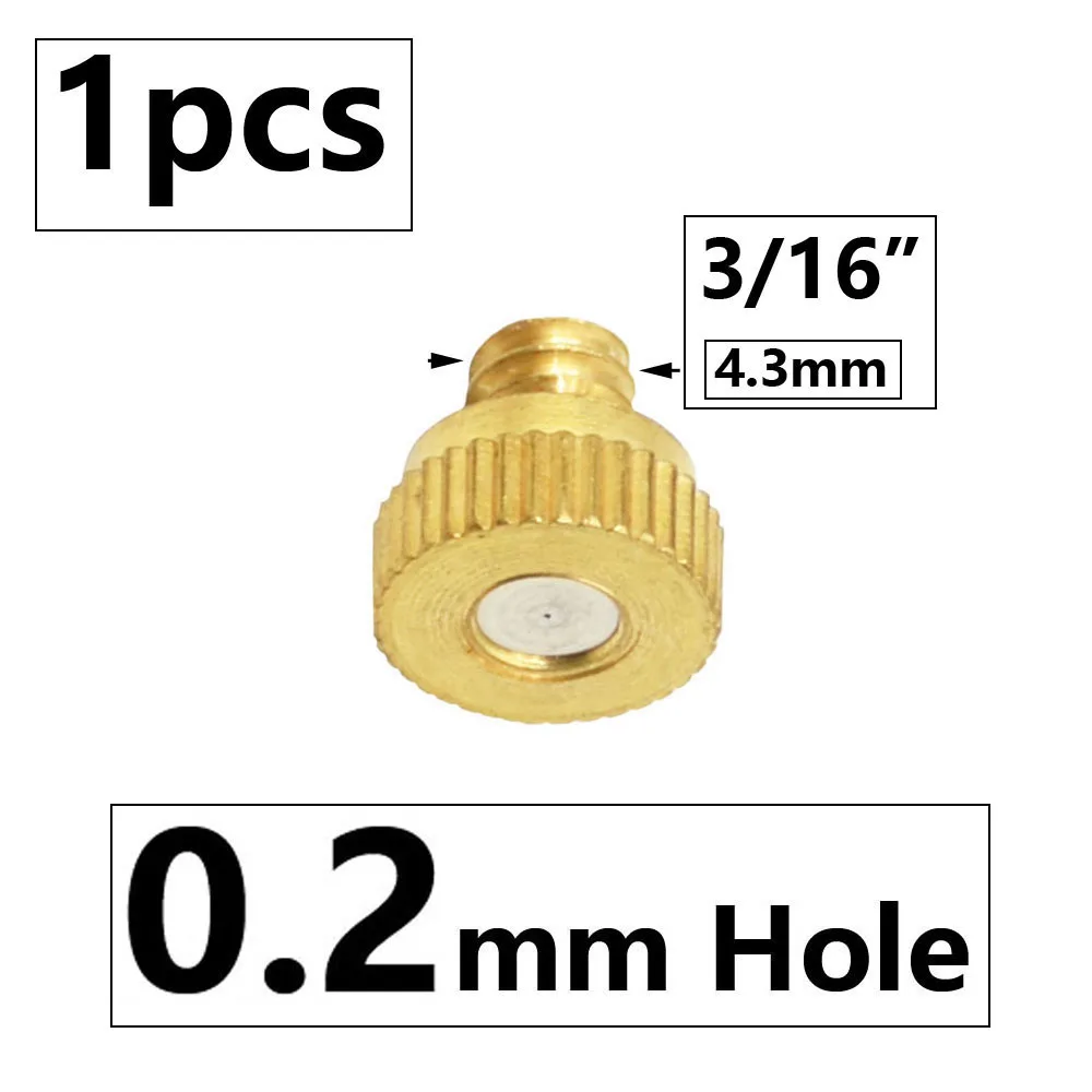 Nebeldüsen Aus Messing Für Außenkühlung – 0,3 Mm Öffnung, UNC 10/24 Gewinde, 30 Stück (für Garten, Gewächshaus & Mehr)