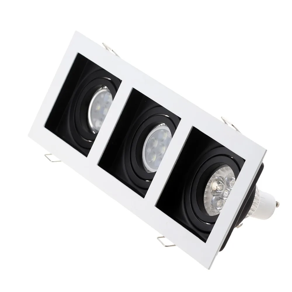 Tanie Wysokiej jakości kwadratowe oświetlenie komercyjne RecessedLED lampy sufitowe lampy punktowe sklep