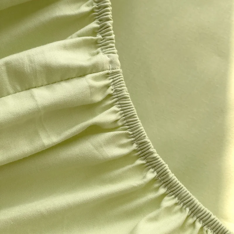 2025 New Cotton Bed Hat A Class 40s Washed Single Product Series Bed Cover Skin Friendly Breathable Mattress Cover with Elastic 6
