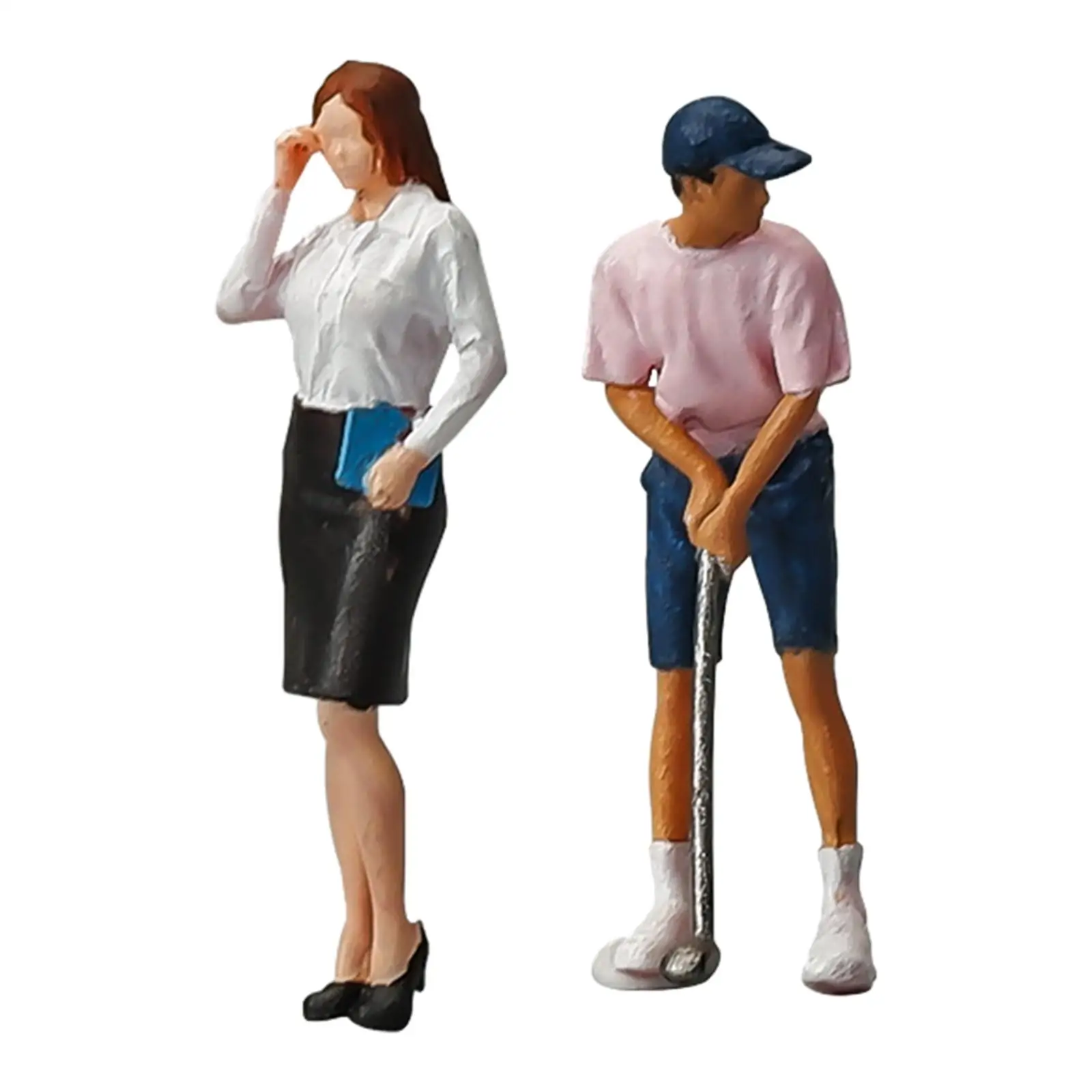 

1/64 Scale People Figures Diorama Layout Crafts Miniature People Figurines