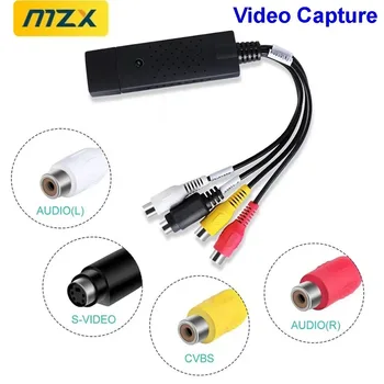 Scheda di acquisizione video Easy Cap per convertire VHS, VCR, Mini DV, Hi8, DVD in digitale, con RCA/S-Video, USB 2.0, per registrazione audio e video.