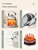 Stainless Steel 1700ML Electric Kettle Household Retro Water Boiling Kettle Fast Boiling Machine 220V 2