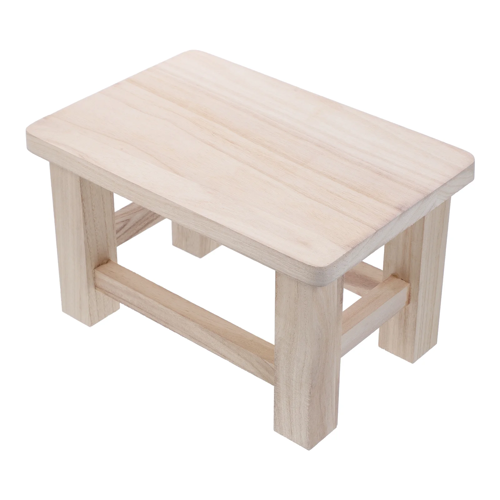 3Pcs Solid Wood Children Shoe Changing Stool Kids Step Stools Low Seat Benches Wooden Footrest Compact Children Furniture