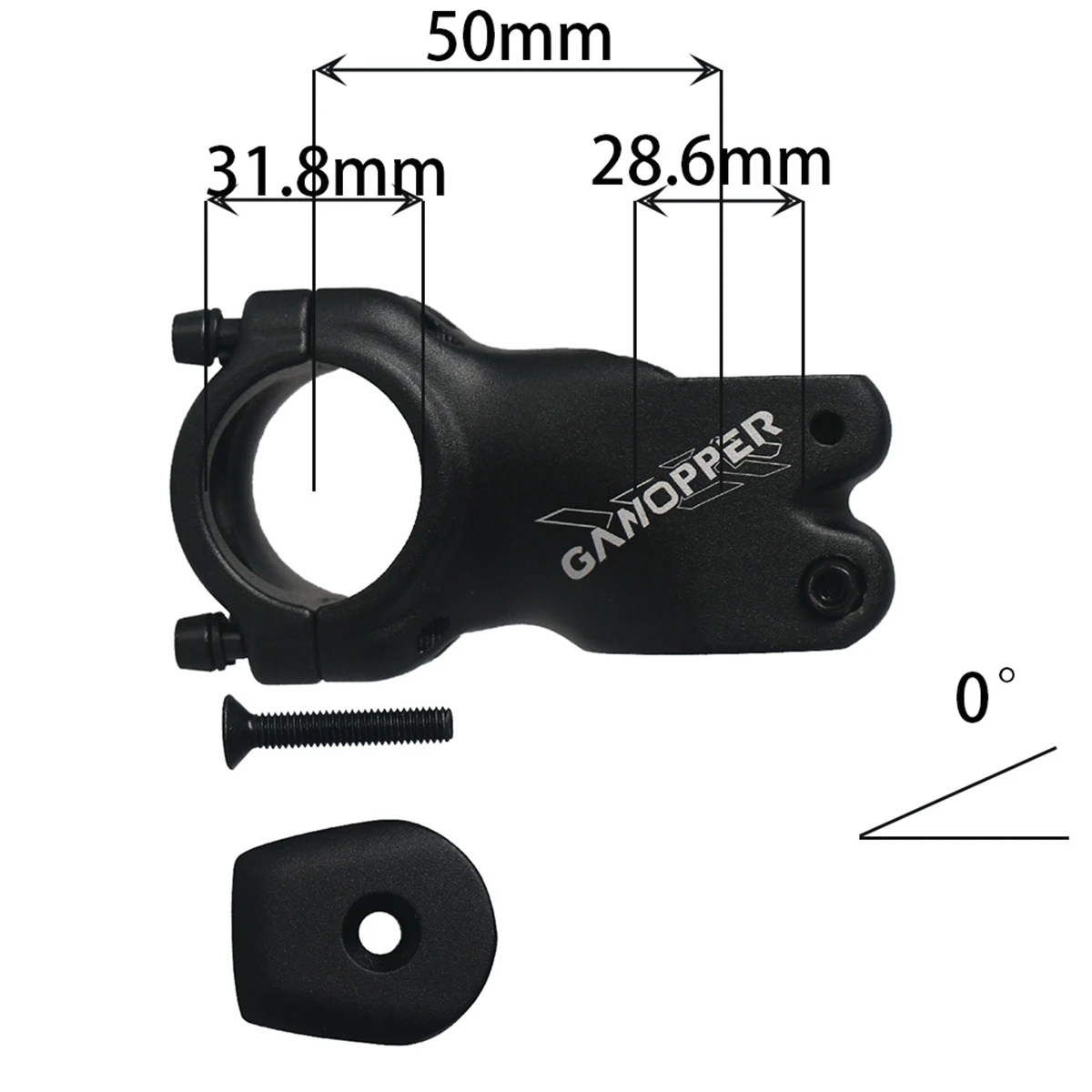GANOPPER-0  MTB   31.8  Ʈ ε  ձ ڵ   50mm    ,  ε ũ ձ ڵ 