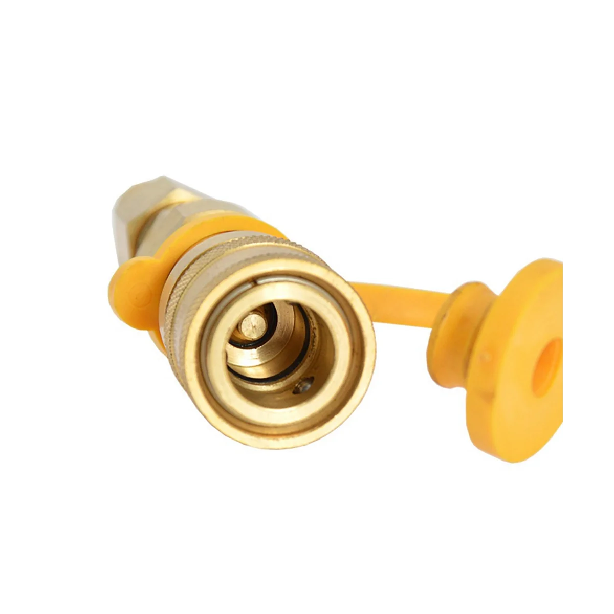 3/8 Inch Natural Gas Quick Connector Brass Propane Adapter Fittings for LP Gas Propane Hose Quick Disconnect