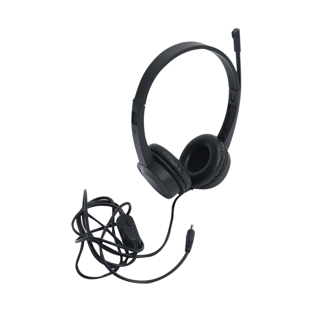 3.5mm Wired Computer Headset with Microphone - Clear Voice Noise Reduction | 1.5M Cable Volume Control for Office/Call Center