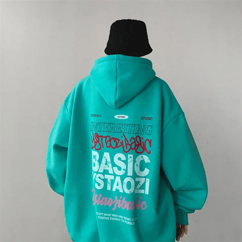 thumbnail image 1 of Ropa para hombre Nueva sudadera con capucha de rock hip hop con gráfico para hombre Sudadera con capucha de algodón Otoño Barata Estilo coreano Suelta Oferta de bienvenida en S, 1 of 4
