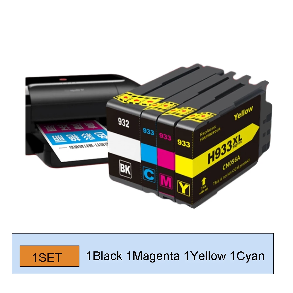 מחליף דיו 932XL 933XL 932 933 XL עבור HP932XL HP933XL עבור HP Officejet 6100 6600 6700 7110 7510 7512 7610 7612