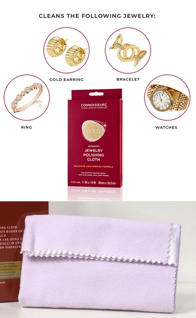 Lucida Argento Oro Panno Lucidante Blitz Per Gioielli - Protegge E Ripristina La Lucentezza Di Oro, Argento, Rame Tessuto Per Pulizia Argento E Oro - Foto 8
