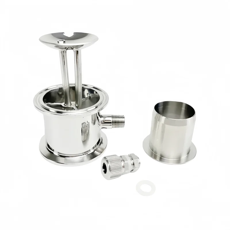 2" (51mm) FlangeOD64mm Sight Rectification Module With 1/4" Male Thread And Thermowell Nipple For Distillation