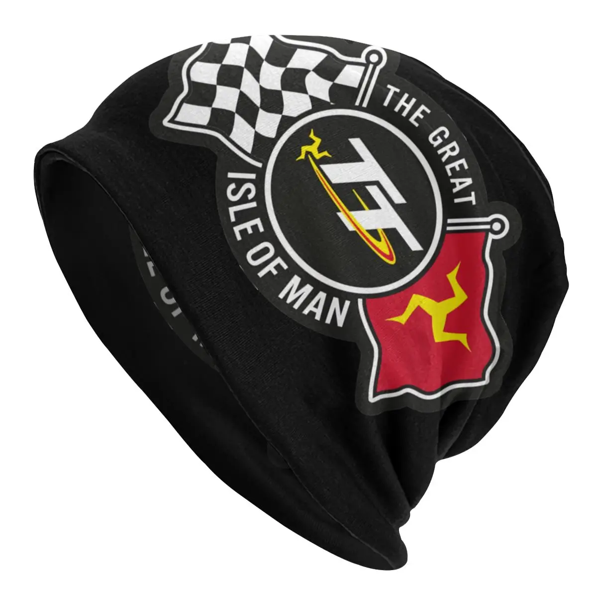 

Unisex Bonnet Winter Knitted Hat Isle Of Man TT Races Street Skullies Beanies Caps Adult Motorcycle Sports Beanie Hats Ski Cap