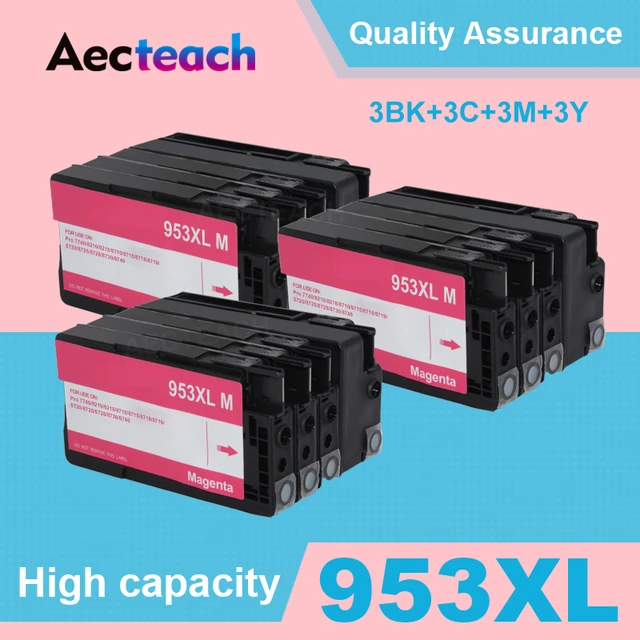 953XL Replacement for HP 953 953XL Ink Cartridges Compatible with HP  Officejet Pro 7720 7740 8710 8740 8730 8725 8720 8218 8210 7730 8715 (4  Pack): : Computers & Accessories