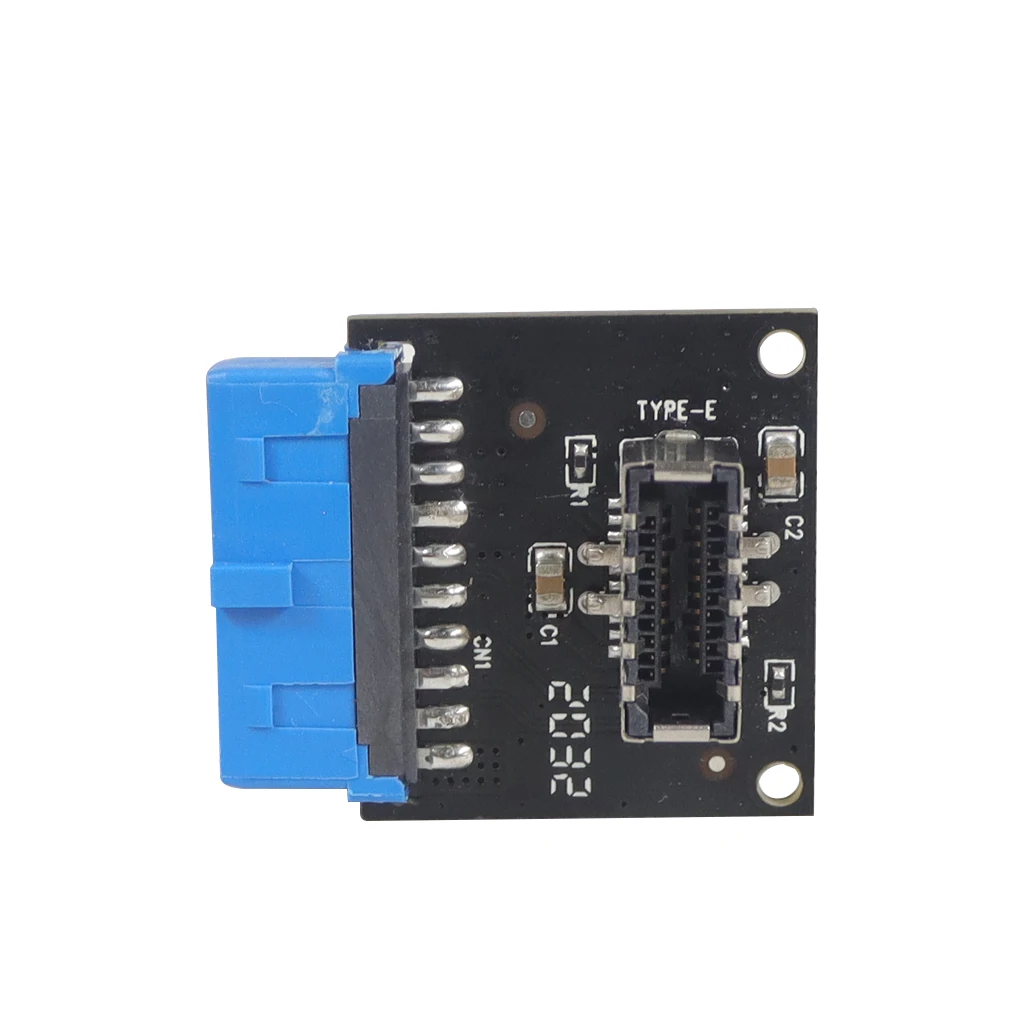 C 타입 전면 패널 소켓, USB 3.0, 19 핀-TYPE-E 20 핀 헤더 확장 어댑터, 마더보드 PC 커넥터 라이저 카드용, USB3.1
