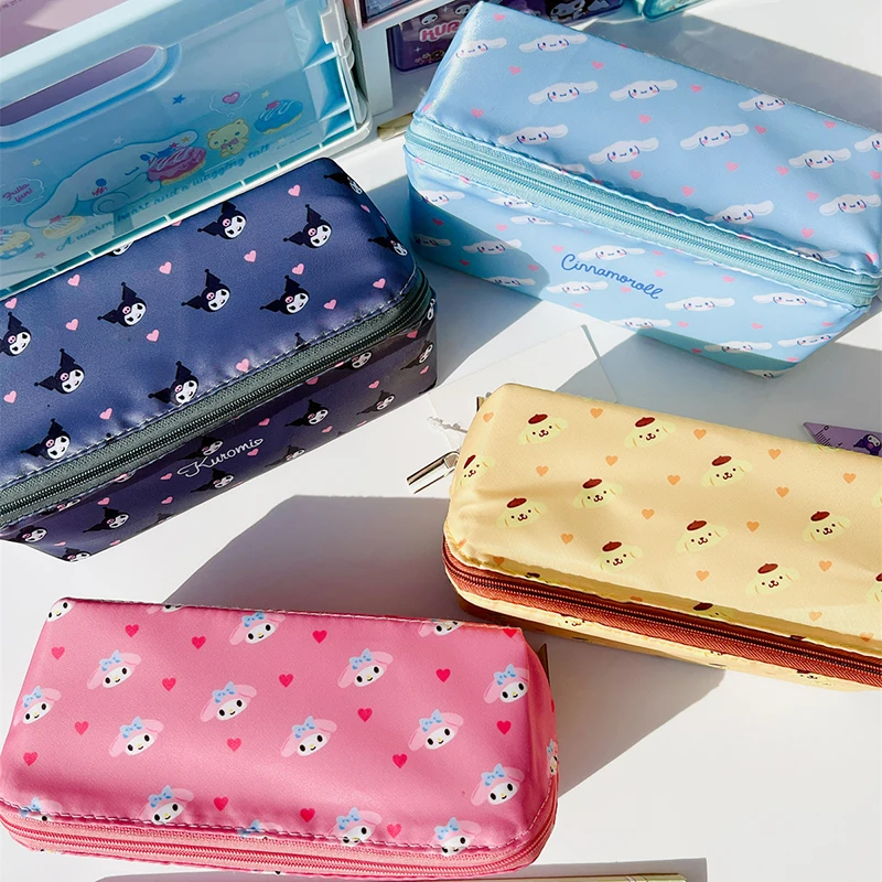 Pencil Case Cosmetic Bags Pen Case Stationery for Sanrio Cinnamoroll Melody Kulomi