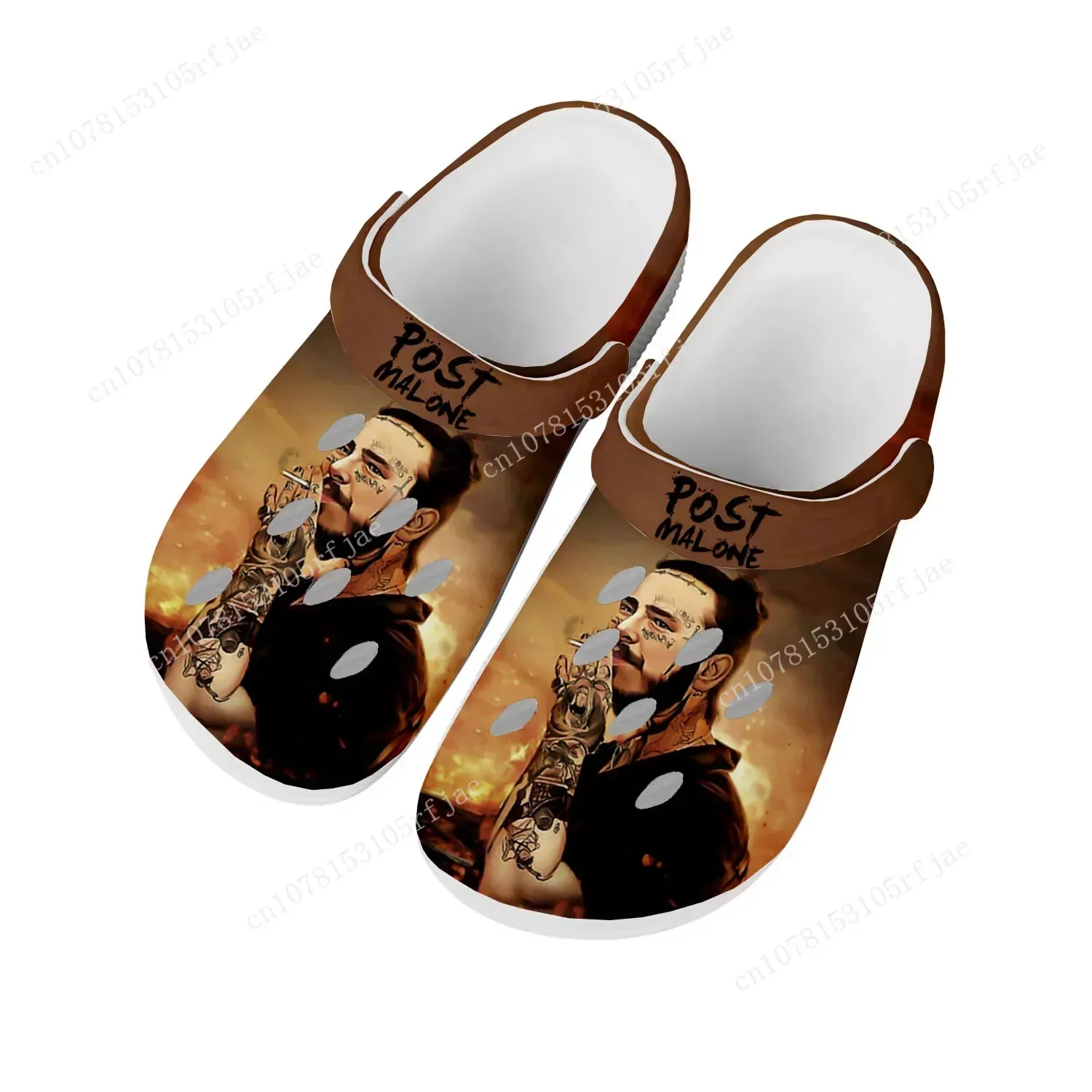 P-Posts M-Malones Hot Home Clogs Custom Water Shoes Mens Womens Teenager Shoe Garden Clog Breathable Beach Hole Slippers White