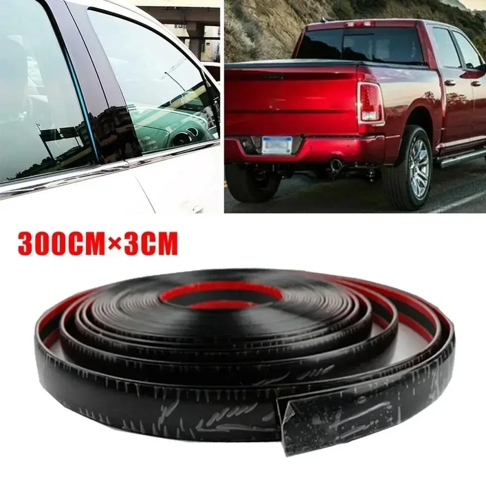 300CM*3CM Car Trim Molding Door Side Tailgate Decorate Protect Strip