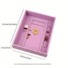 Wooden Key Holder - Elevate Your  Decor With This Stylish Wooden Purple Entry Door Key Rack Wall  Key Hanger Hook Arte de pared 2