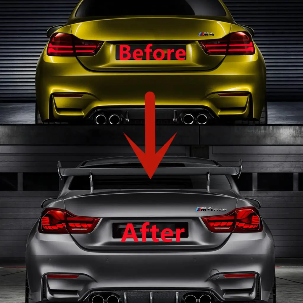 

GTS OLED Style Full LED Dynamic Tail Lights With Sequential Turn Signal For BMW 4 Series F32 F33 F36 F82 F83 M4 2014-2020