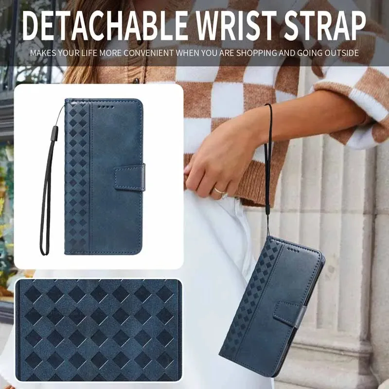 Premium Wallet Leather Phone Case with Flip Card Holder in Sleek Design