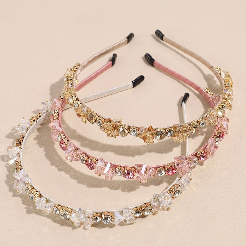 Luxus Kristall Stirnbänder Für Frauen Haarbänder Mädchen Mode Haar Hoop Headwear Hochzeit Party Haar Schmuck Zubehör – Detail 7