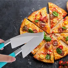 

2pcs Stainless Steel Cake Cutters Food Tongs Cake Cutting Tools (Random Color)