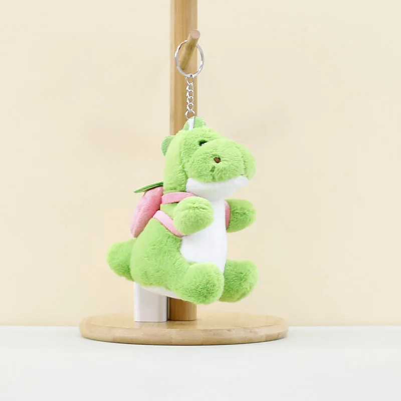 Cartoon Fruit Dinosaur Keychain Doll keyring Bag Backpack Pendant Boys Girls Toy Car Home Plush Decoration Stuffed Keychains 3