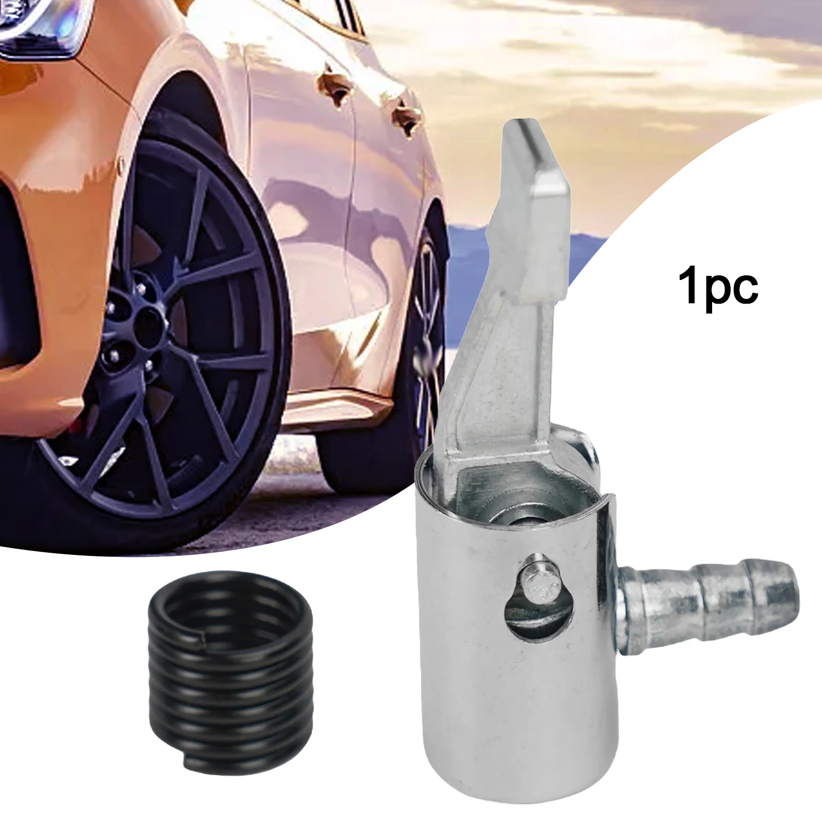 1/2pc 6mm Air Tire Chuck Inflator Pump Hose Adapter Valve Connector For Cars Bikes Automobile Tire Inflator Inflatable Clamps oil filter adapter housing