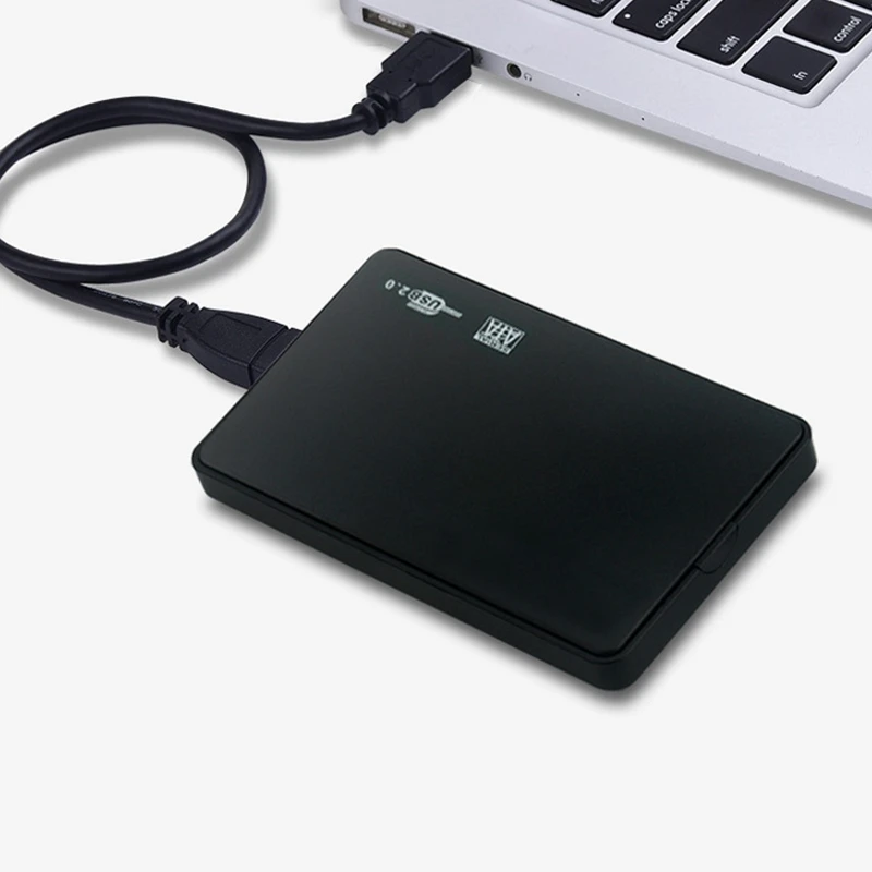4Pcs USB 2.0 HDD External Hard Drive Case 2.5 Inch SATA Enclosure SSD High Speed Transmission Support Window Mac Android