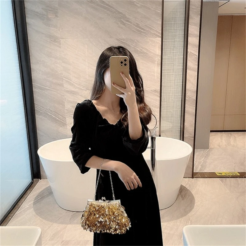 Women Handbag Evening Party Bridal Clutch Girls Shoulder Bag Prom Wedding Purse