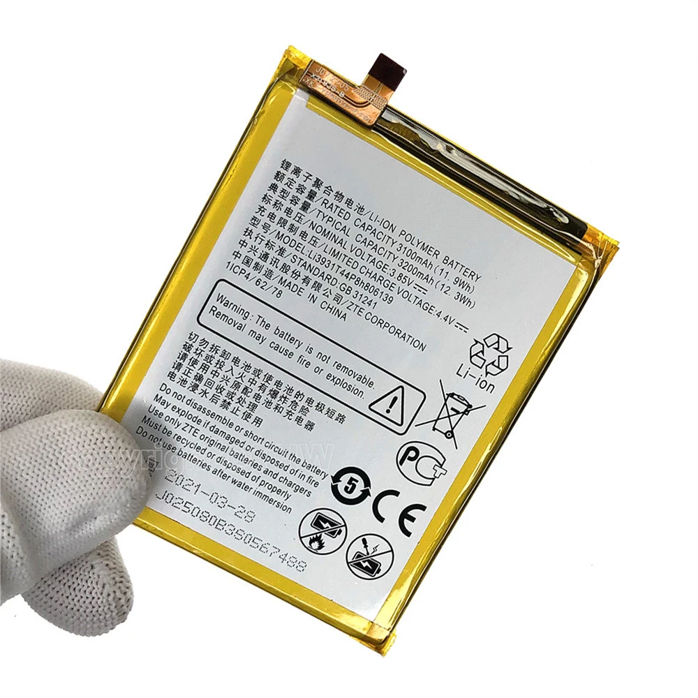Original Replacement 3200mAh Li3931T44P8h806139 Battery For ZTE Blade V9 V10 /V9Vita V10Vita/A7 Vita/A4/A5 2020/A7 2019 Batteria