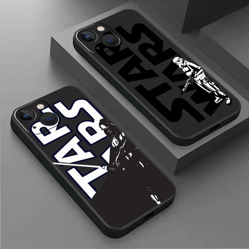 Custodia Per Telefono Per Apple Iphone 15 13 11 14 12 Pro 7 Xr X Xs Max 8 Plus 6 6S Se 13 Pro Cover Morbida Nera Starwars Clone Troopers