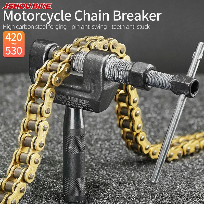 ATV Motorcycle Chain Breaker Tool - Link Splitter & Pin Remover For 420-530 Chain Sizes