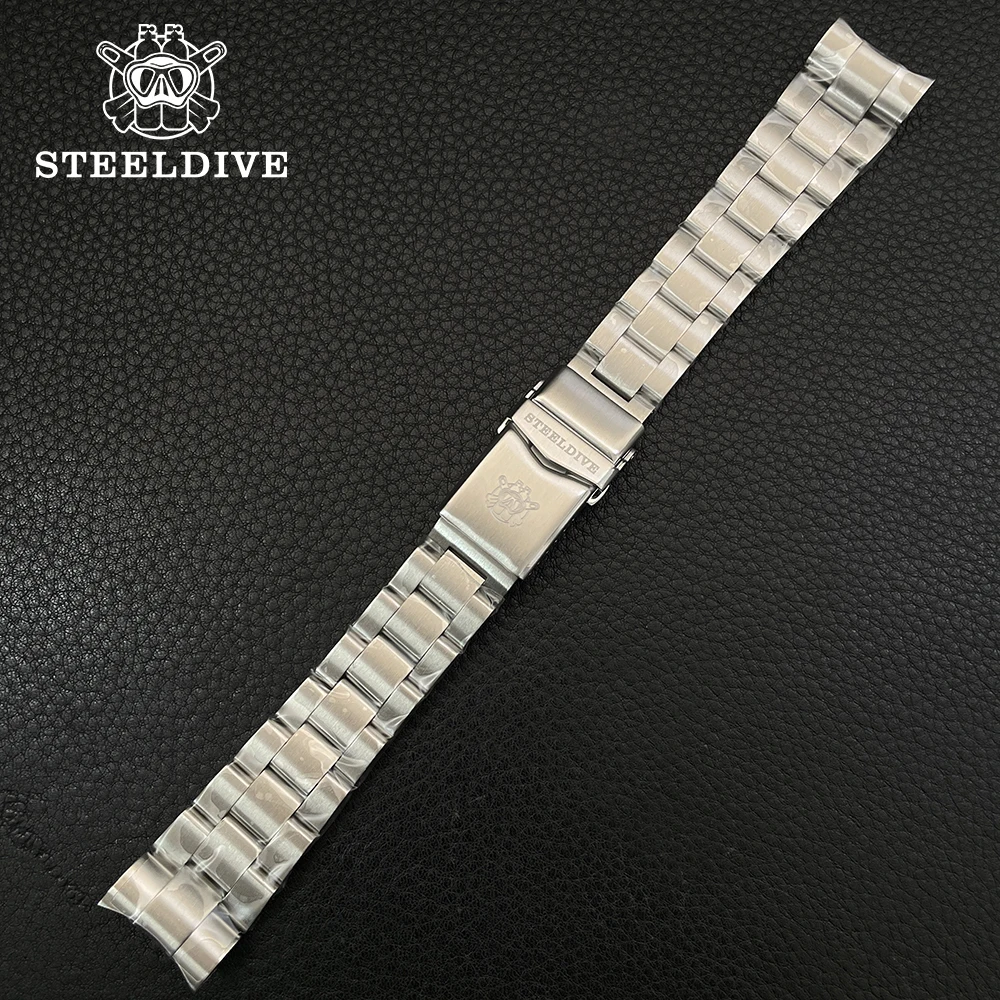 Steeldive Ufficiale Sd1964 Nuova Catena Per Orologi Con Cinturino Speciale 22*18Mm Larghezza Sd1964Gd Cinturino In Acciaio Inossidabile Con Chiusura S