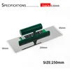 1Pcs Stainless Steel Professional Bricklaying Trowel Cement Scraper Mud Board Construction Plastering Tool with Plastic Handle 3