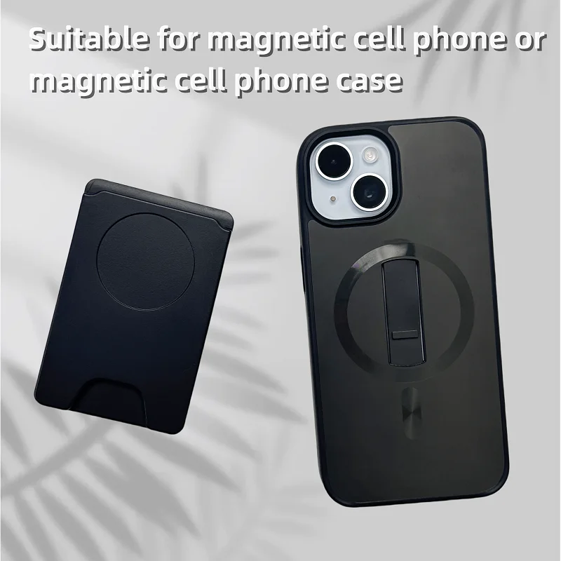Magnetic iPhone Rubber Card Wallet Strong Suction Magnetic Wallet Phone Case For iPhone15/14/13/12Series Card Holder Phone Cover
