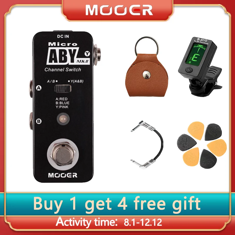 MOOER ABY MKII Guitar Effect Pedal Mini Channel Switch Guitar